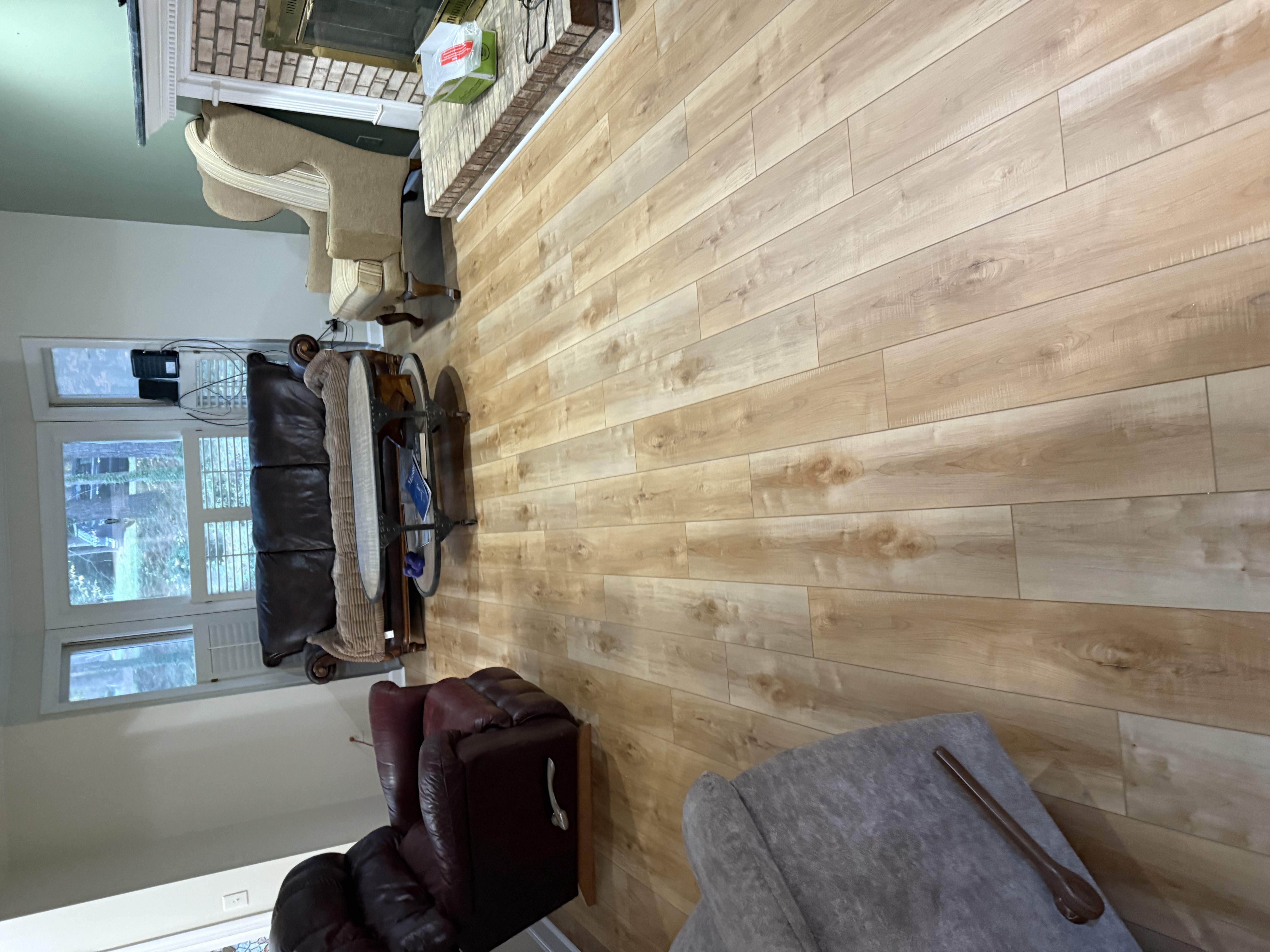 New flooring installed.